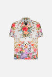 Short Sleeve Camp Collared Shirt - Sew Yesterday