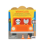 Colouring Book with Sticker - Vehicles