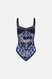Underwire Square Neck One Piece - Delft Dynasty
