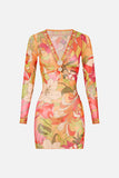 V-Neck Ring Front Cover Up Dress - The Flower Child Society