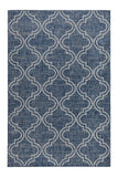 Jinju Blue Trellis Polypropylene Outdoor Rug by Fab Habitat