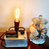 Steam punk cake tin light