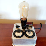 Steam punk cake tin light