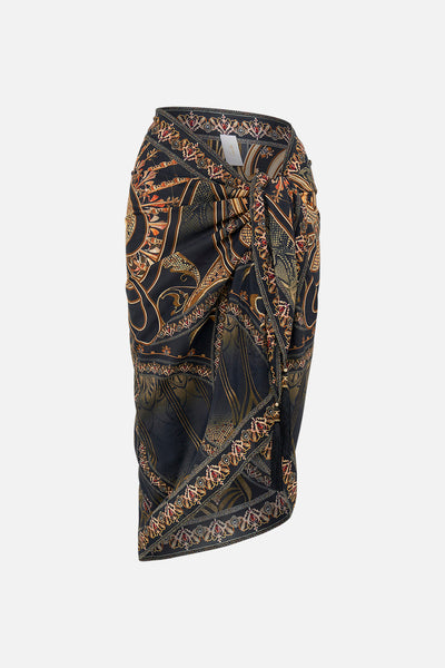 Short Tassel Sarong - Nouveau Noir