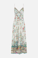 Long Dress With Tie Front - Plumes And Parterres