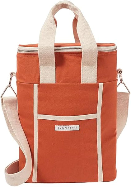 Canvas Drinks Bag Terracotta