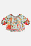Kids Elasticated Neck Blouse - Talk the Walk