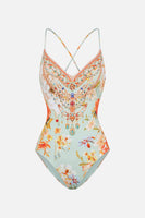 Tie Back V-Neck One Piece - Talk the Walk