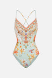 Tie Back V-Neck One Piece - Talk the Walk