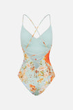 Tie Back V-Neck One Piece - Talk the Walk