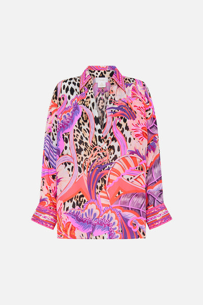 Wing Collar Blouse - Viola Vintage