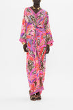 Long Kaftan With Pleat Detail - Viola Vintage