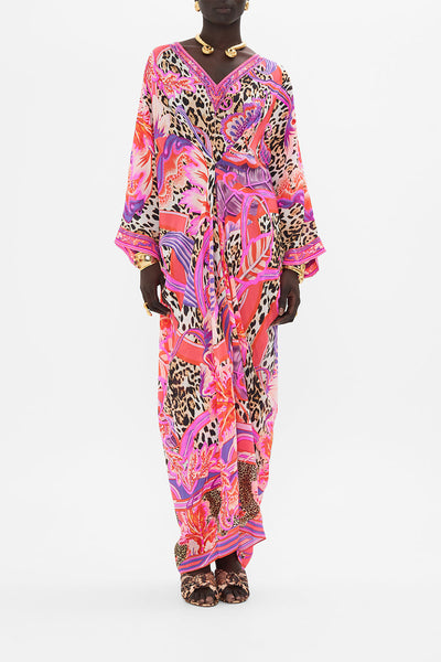 Long Kaftan With Pleat Detail - Viola Vintage