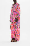 Long Kaftan With Pleat Detail - Viola Vintage