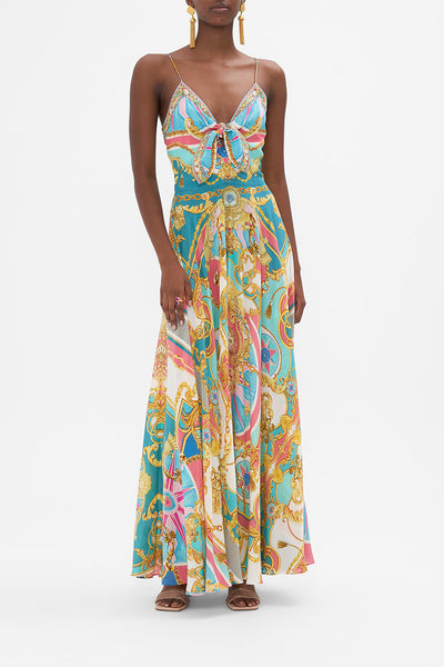 Long Dress w/ Tie Front - Sail Away With Me