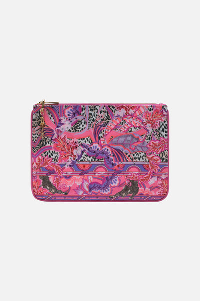 Small Canvas Clutch - Viola Vintage