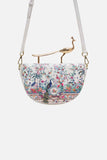 Peacock Handle Crossbody - Plumes And Parterres