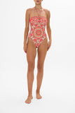 Bandeau One Piece With Halter Tie - Shell Games