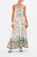 Long Dress With Tie Front - Plumes And Parterres