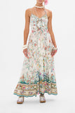 Long Dress With Tie Front - Plumes And Parterres