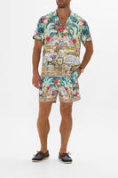 short sleeve camp collared shirt Gardens of queluz