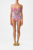 V Neck One Piece With Lace Up Tie Back Concubines, sultans & courtiers
