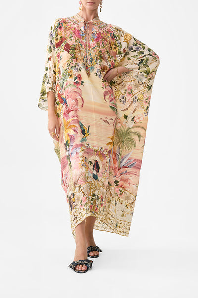 Neck tie maxi kaftan - Welcome to the white lotus