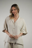 Noemi Half Sleeves Top Plaid Check