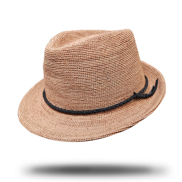 Raffia trilby - SD051 Tan