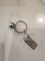 FP4888 - 1 pearl bead ring silver