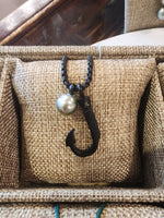 FP4937 - Black ST. Steel Hook Necklace