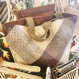 Woven handbags assorted sizes