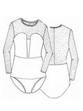 Paula Ryan Swimwear - Long Sleeve Bodice 6208