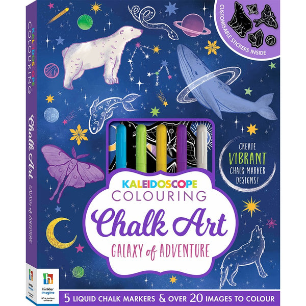 Kaleidoscope Colouring: Chalk art Activity Book