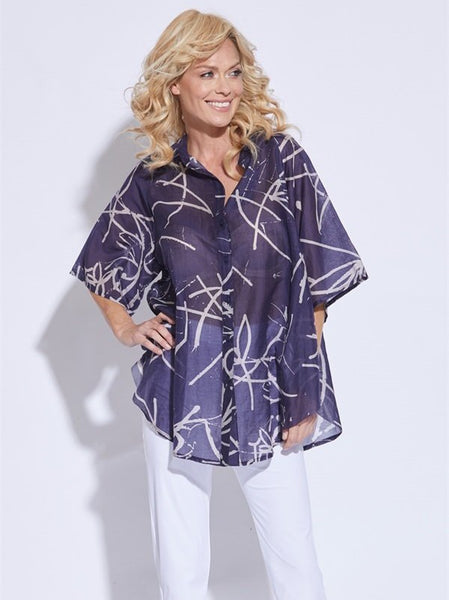 Silk A-Line Shirt