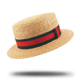 Straw boater - SD 817 Black & Red M/L