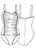 Paula Ryan Swimwear - Crossover Ruched swimsuit
