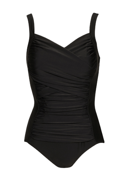 Paula Ryan Swimwear - Crossover Ruched swimsuit